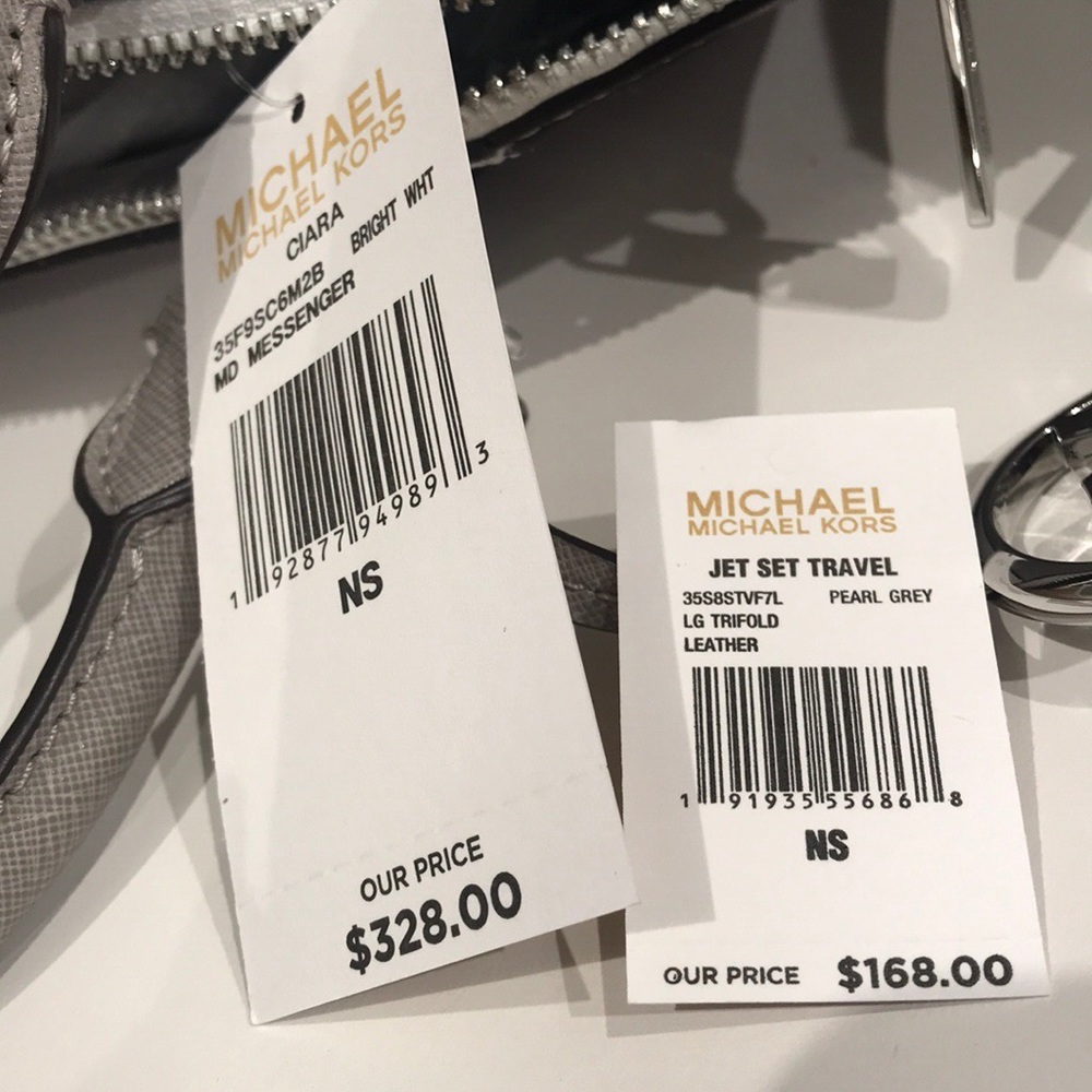 2pc Michael Kors Ciara satchel trifold wallet set - Picture 7 of 7